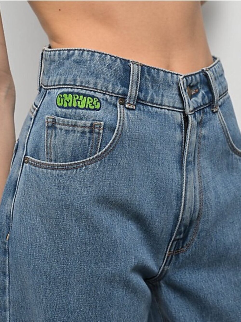 Empyre Tori Skateboard Jeans Blue Baggy High Waist Skater 12 Vintage Streatwear
